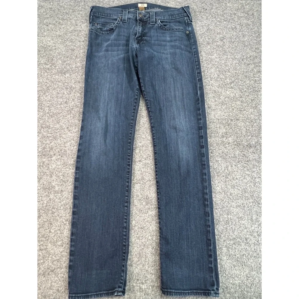 True Religion Jeans Mens 34 Blue Geno Relaxed Slim Horseshoe Made in USA